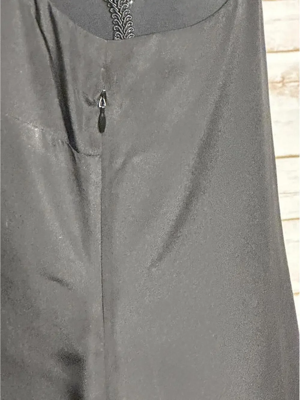 J.Crew black minimalist 90s V-neck racerback tank/slip dress Size 2